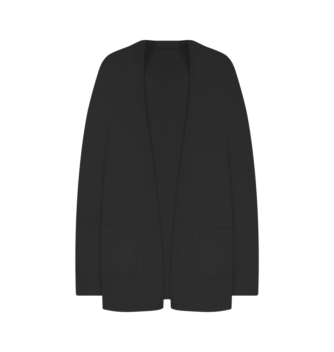 Women's Waffle Knit Cardigan - Knitwear