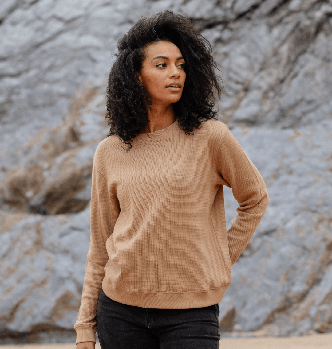 Women's Waffle Knit Jumper - Knitwear