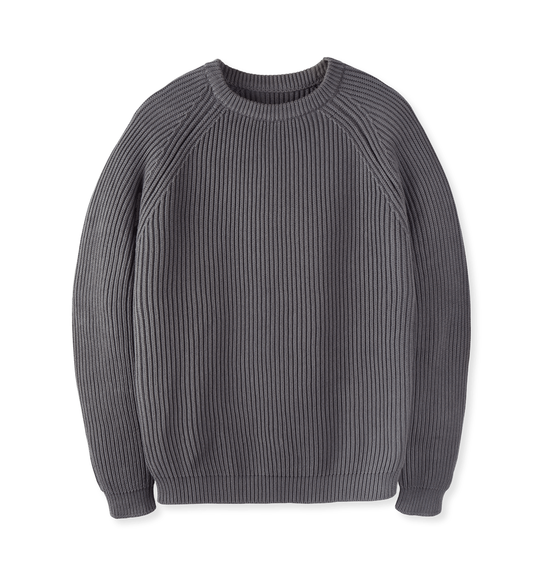 Slate Grey Seafarer Knited Cotton Jumper